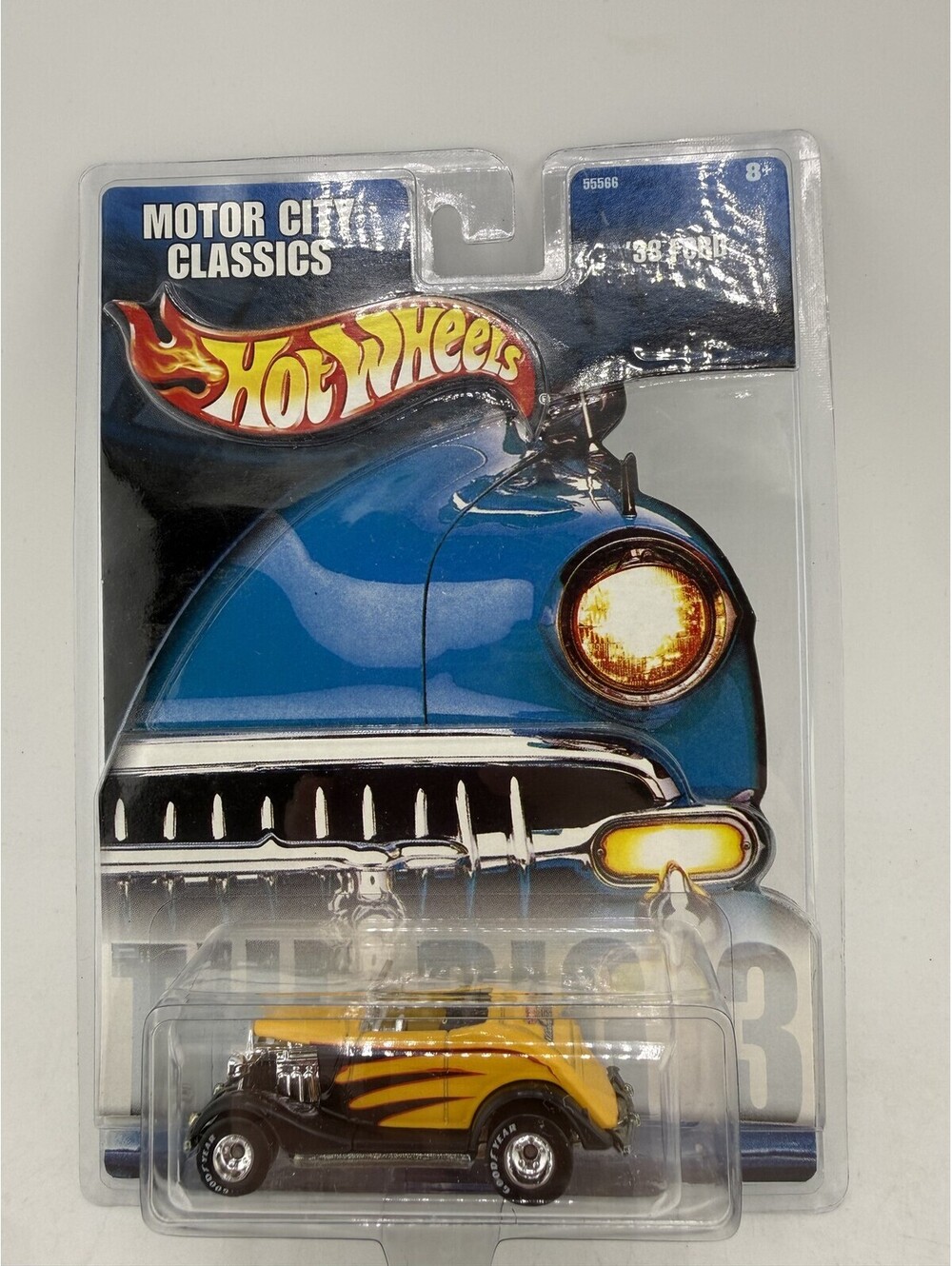 Ford Roadster Diecast Hot Wheels Motor City Classics 55566 Yellow Black